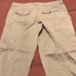 Soft green/sage green capris